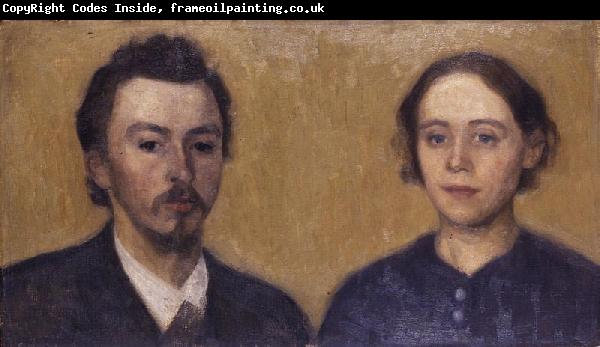 Vilhelm Hammershoi Double Portrait of the Artist and his Wife